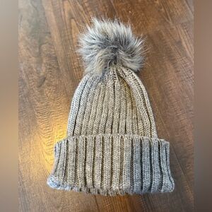 Joe Fresh Heather Gray Ribbed Beanie